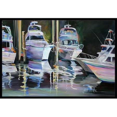 Carolines Treasures Carolines Treasures JMK1048MAT Deep Sea Fishing Boats Indoor & Outdoor Mat; 18 x 27 in. JMK1048MAT